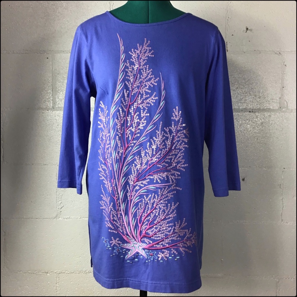 Bob Mackie Medium Sequined Tunic